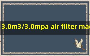 3.0m3/3.0mpa air filter machine exporter